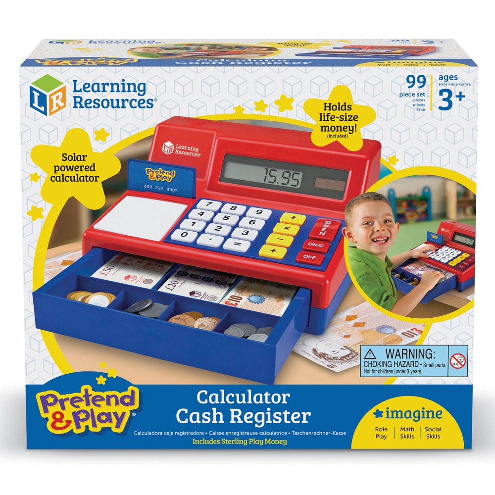 Uk play money in a brilliant Children's cash register
