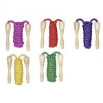 5 colour variations available in the Wooden Handled Skipping Rope