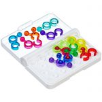 folding puzzle board and puzzle pieces from the SmartGames IQ Link Puzzle