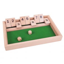 An image of the game board for Shut The Box