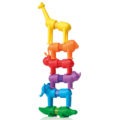 Animals from the SmartMax My First Safari Animals stacked on top of each other