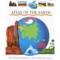 Children's atlas of the earth book with 18 acetate pages to explore