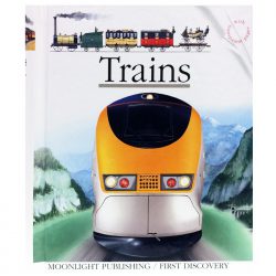 Children's Train book with 18 interactive acetate pages to explore