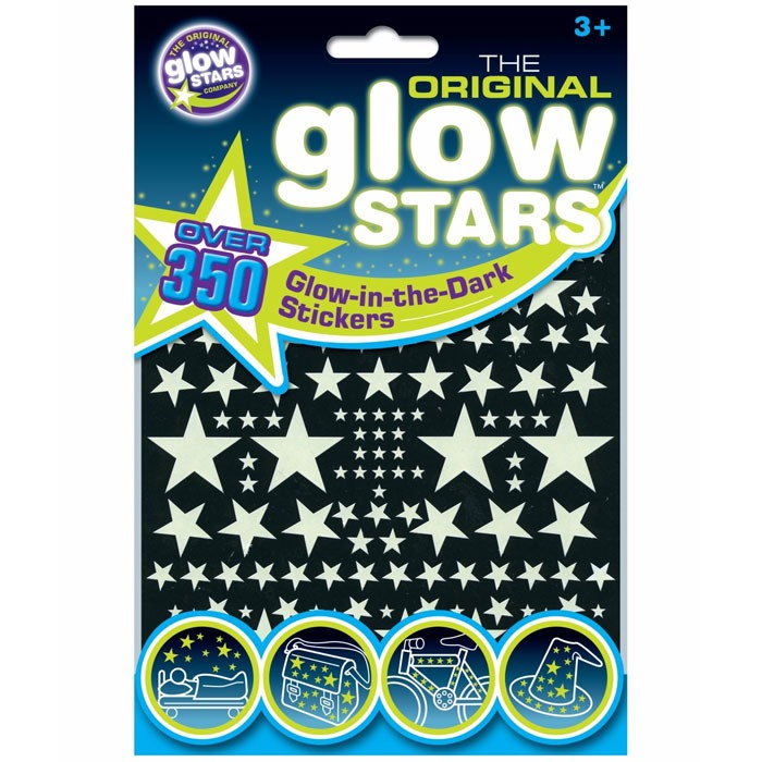 Over 350 glow in the dark star stickers for children