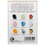 Rear of box with gemstone descriptions