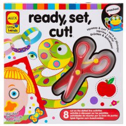 Preschool craft kit with children's safety scissors and 8 individually wrapped activities