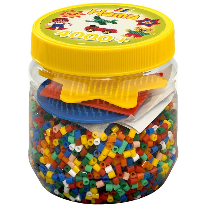 Hama Beads Yellow Tub - 4000 Beads
