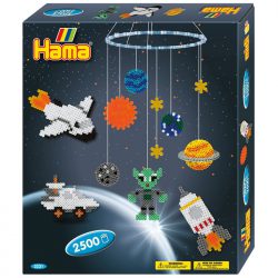 Space themed Hama Bead mobile making kit with 2500 midi ironing beads