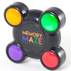 Children's electronic pattern memory game with 15 sequences to remember