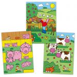 2 colored pictures from the Galt Water Magic Farm Activity Book