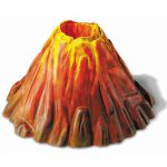 Moulded, painted and finished Volcano