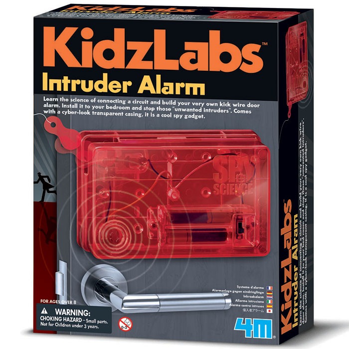 Make your own secret spy bedroom door intruder alarm with cardboard door hanger