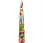 Janod Fairytale Stacking Pyramid Cups, stacked up high
