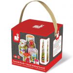 Janod Fairytale Stacking Pyramid Cups, front of box