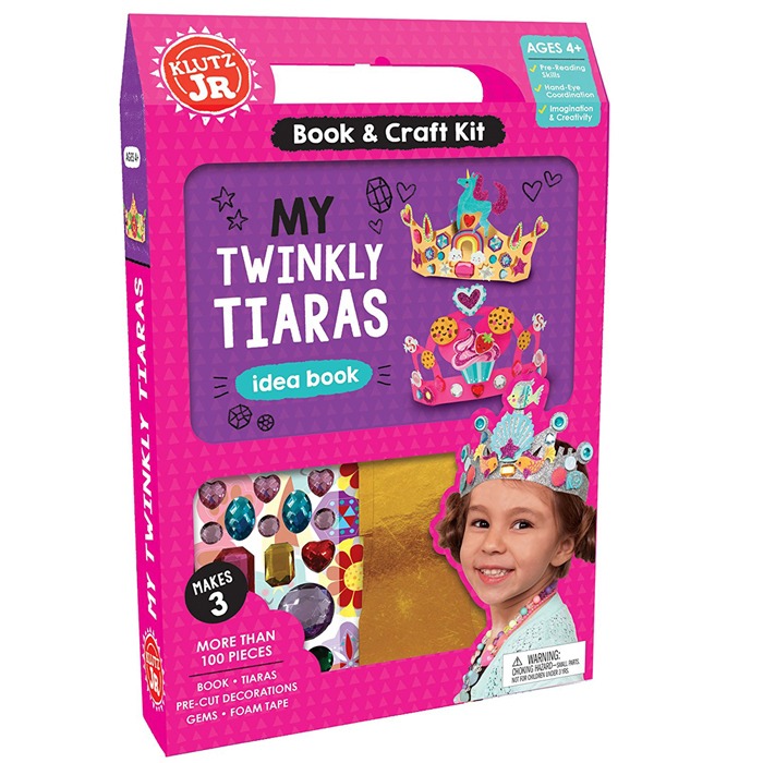 Twinkly tiara making craft kit for young children