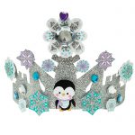 Klutz Jr Twinkly Tiaras Making Craft Kit, made winter themed crown