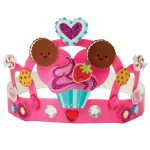 Klutz Jr Twinkly Tiaras Making Craft Kit, made sweet treats themed crown
