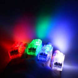 Finger Torches turned on in the dark