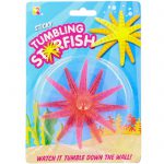 Tumbling neon starfish toy for party bags