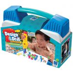 Children's electronic screwdriver toy with 60 plastic bolts and carry case