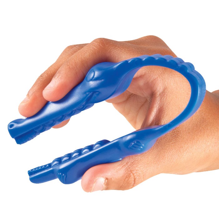 Children's easy to squeeze alligator style tweezers for developing fine motor skills