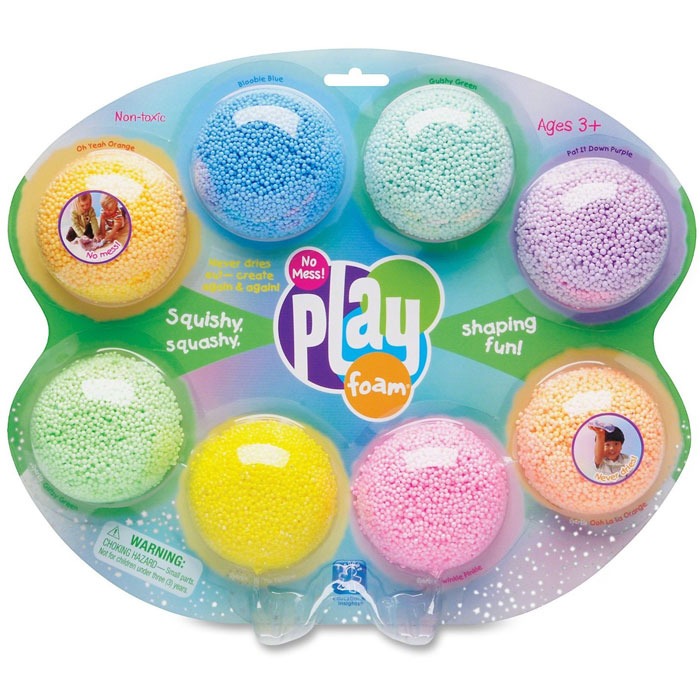 Children's Playfoam modelling beads craft toy with 8 colours of mess free foam