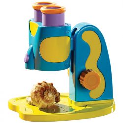 Young children's first microscope with double eye piece and 8x magnification