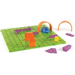 Maze board, pieces and mouse from the Learning Resources STEM Robot Mouse Coding Activity Set