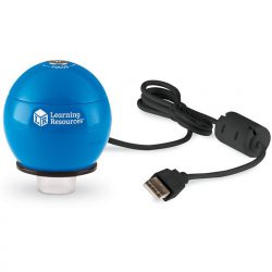 Children's digital science microscope with 54x magnification and USB connector