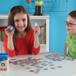 2 children playing Learning Resources I Sea 10 Maths Number Bonding Game