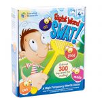 Children's fly swatting word game featuring 300 high frequency words