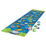 Contents of the Learning Resources Crocodile Hop Early Maths Floor Game