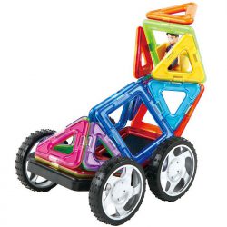 Magformers magnetic construction toy with geometric shapes wheels and model ideas