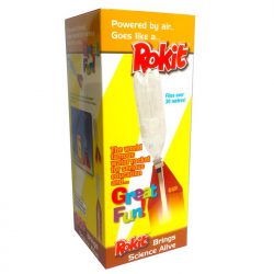 Air and water powered bottle rocket science toy