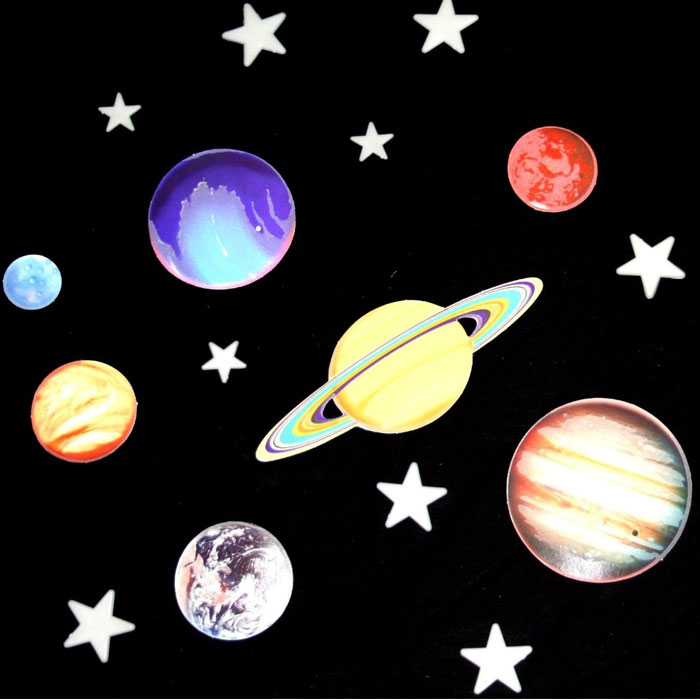 Glow In The Dark Planets and Stars