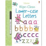 Lowercase letter writing activity book with 22 wipe clean pages and dry erase pen