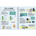 2 pages from the Usborne Coding for Beginners Using Scratch Book