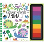 Usborne fingerprint activity craft book for children with 7 finger ink pads