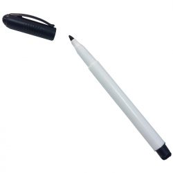 Children's dry wipe dry erase pen with 0.8mm tip and felt eraser end