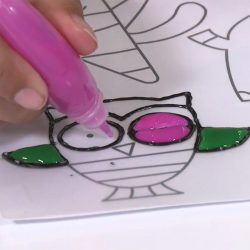 children can create their own stickers to decorate windows
