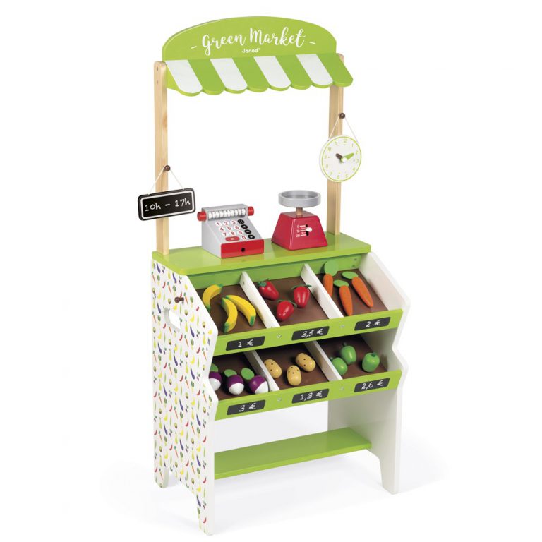 Set up example of Janod Green Market Shop