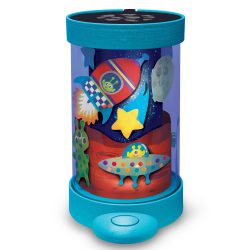 Space themed night light made with the Klutz Jr. My Little Night Light kit