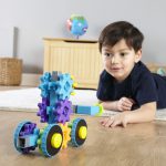 Children can build their own rover with moving wheels and cogs