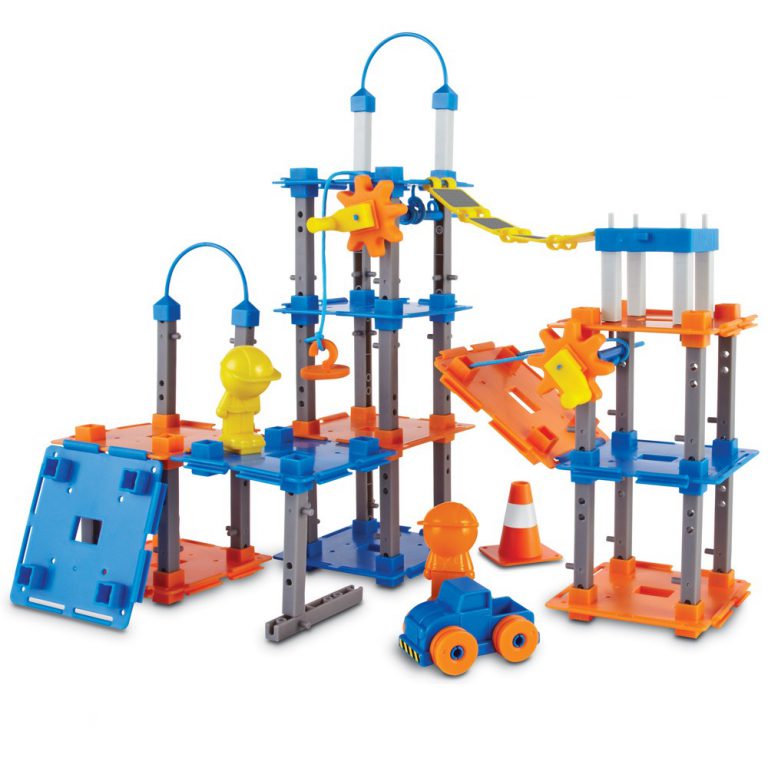 Kids can become a little engineer and construct their own bridges, cranes and towers with this building set