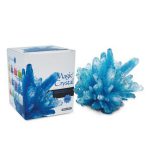 packaging and example crystal from Crystal Making Kit Blue