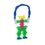 A skipping figure made using the Plus Plus Neon Mix Tube
