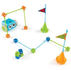 Botley and an obstacle course from the Botley the Coding Robot by Learning resources activity set