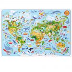 Completed puzzle from the Usborne Atlas and Jigsaw The World set