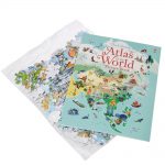 Contents of the Usborne Atlas and Jigsaw The World set