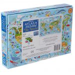 Back of box - Usborne Atlas and Jigsaw The World